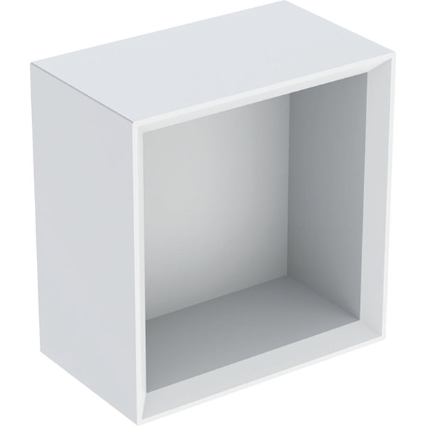 Geberit iCon Regal quadratisch, 22,5x23,3x13,2 cm, 502321, Farbe: Front/Korpus: weiß/lackiert matt, Griff: weiß/pulverbeschichtet matt von Keramag GmbH