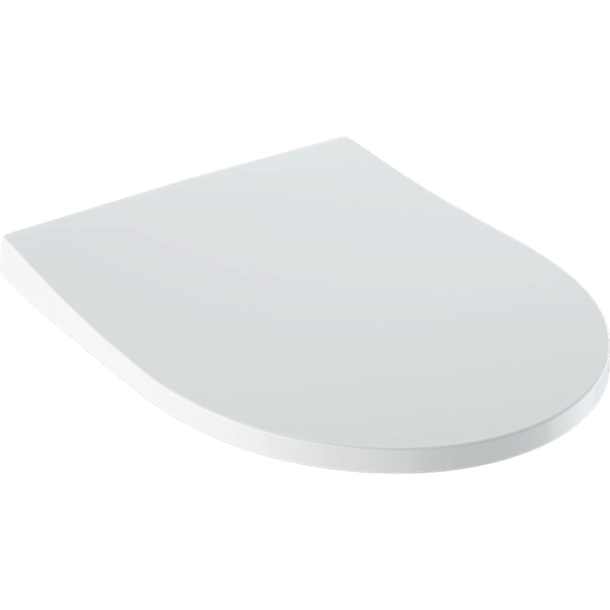 Geberit iCon WC-Sitz Slim mit Deckel, Wrap over, antibakteriell, mit Absenkautomatik, weiß, schmales Design von Keramag GmbH