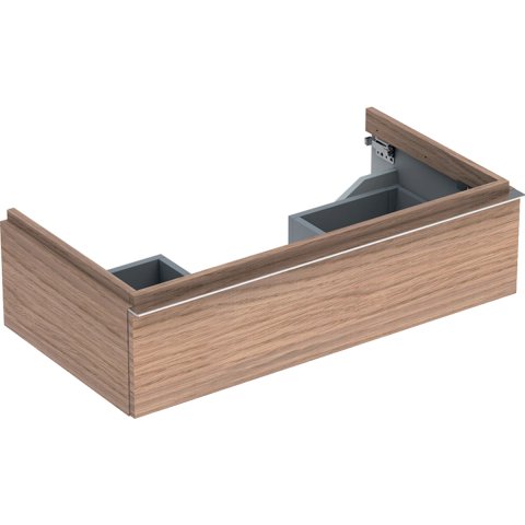 Geberit iCon Waschtischunterschrank 890x240x477 mm, mit einer Schublade, Farbe: Eiche natur / Melamin Holzstruktur von Keramag GmbH
