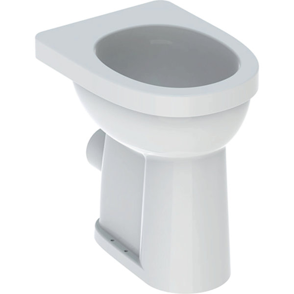 Keramag Renova Nr. 1 Comfort Stand-WC Flachspüler, erhöht, 6 l, bodenstehend, Abgang horizontal, 218520, Farbe: Weiß von Keramag GmbH