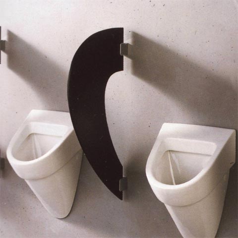 Keramag Separo Urinal Trennwand aus Varicor vulcano von Keramag GmbH