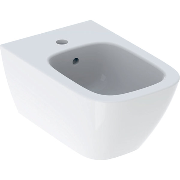 Keramag Smyle Square Bidet, wandhängend, geschlossene Form, Farbe: Weiß von Keramag GmbH