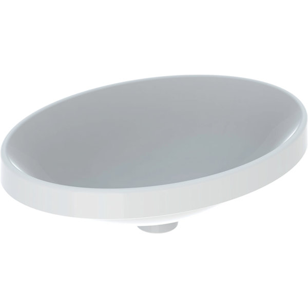 Keramag VariForm Einbauwaschtisch oval, 550x400mm, ohne Hahnloch, ohne Überlauf, Farbe: Weiß von Keramag GmbH