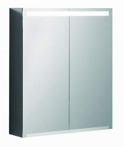 Keramag Geberit Option Spiegelschrank mit Beleuchtung, Zwei Türen, Breite 60 cm, 500582001-500.582.00.1 von Geberit