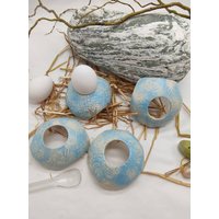 Eier-Halter Eierbecher Keramik Handgetöpfert Handgemacht Unikate Frühstück Ei Geschirr Esszimmer Tisch Landhausstil Geschenk Weihnachten von KeramikArtAnnett
