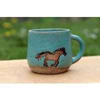 Handgemachte Personalisierte Pferde Tasse, Pferdegeschenk, Tierliebhaber Kaffeetasse, Geschenk Für Pferdeliebhaber, Reiter, Pferdefreunde von KeramikArtNatali