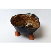 Keramik Obstschüssel, Obstschale, Keramikschale, Schale Mit Füße, Tischdekoration von KeramikArtNatali