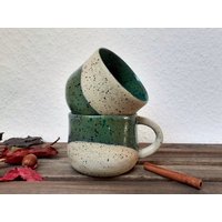 Pärchen Tassen Personalisierbar, Partnertassen Getöpfert, Paar Geschenk, Kaffeetassen, Kaffeebecher Set von KeramikArtNatali