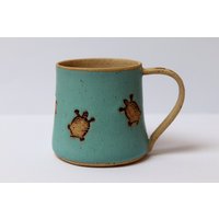 Schildkröten Tasse Mit Name, Namenstasse Geschenk, Wunschname Becher von KeramikArtNatali