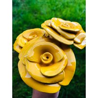 Rosen 3 Stück Keramikblüte von KeramikBottke