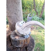 Zaunshocker Vogel, Fantasievogel, Schnabeltier, Schräger Handgemachtes Unikat, Keramik, Gartendeko Zaunshocker Vogel, Fantasievogel, Schnabeltier, Schräger Handgemachtes Unikat, Keramik, Gartendeko von KeramikHausSTJ