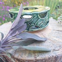 stövchen, Handgemachtes Unikat, Keramik, Heißer Tee von KeramikHausSTJ