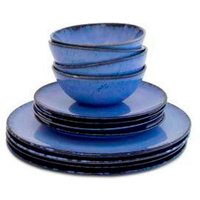Geschirr I Keramik Teller & Schalen Set 12 Teiliges Geschirrset Handgemacht in Portugal Geschenke Zu Weihnachten von KeramikLiebePortugal