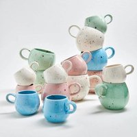 Bunte Kaffeetasse Für Cappuccino, Tee & Kaffee - Handgemachte Keramik-Tasse 250Ml Perfektes Geschenk Zu Weihnachten Aus Portugal von KeramikLiebePortugal