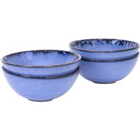 Muttertag Geschenk I Kleine Keramik Schale Blau Handgemachtes Geschirr 4Er Set Schüssel Aus von KeramikLiebePortugal