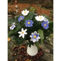 10 Keramikblumen " Wolke Blauweiß/Sommerblau/Weiß 10 Keramikblumen " Wolke Blauweiß/Sommerblau/Weiß von KeramikPetraBottke