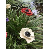 5 Keramikblumen Anemone von KeramikPetraBottke