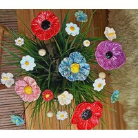 Blütenmix 22 Stück von KeramikPetraBottke