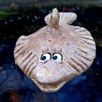 Fisch Scholle Aus Keramik von KeramikPetraBottke