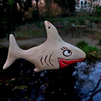 Hai-Dame Aus Keramik von KeramikPetraBottke