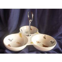 Etagere Für Kekse Oder Bonbons, Schmetterlinge von KeramikarteSigrun