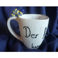 Schöne Tasse, Kaffee, Kaffeebecher, Tee, Geschenk.der Frühe Vogel Kann Mich Mal, Wurm von KeramikarteSigrun