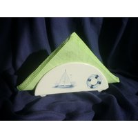 Serviettenhalter Maritim , Kaffeetafel, Frühstück, Segelboot Serviettenhalter Maritim , Kaffeetafel, Frühstück, Segelboot von KeramikarteSigrun