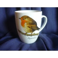 Tasse Mit Rotkehlchen von KeramikarteSigrun