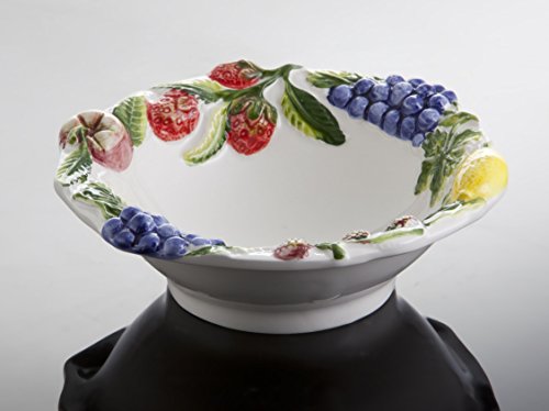 Bassano italienische Keramik runde mediterranes Obstschälchen, Müslischale 16x5 von Keramikpool