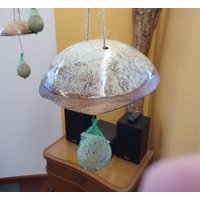 Knödelhalter, Futterstelle, Vogelfutterhalter, Frostsicher, D= 19 cm X 6 | H, Unikat, Geschenk, Winter, Baumhänger, Dekoration Garten von Keramikunikate