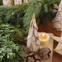 Tannenbaum Nr.139, Steinzeug Keramik, Unikat, Dekoration, Geschenk, D= 3, 5 cm, H= 11 cm von Keramikunikate