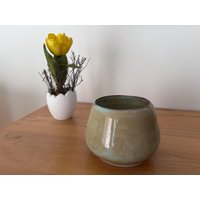 Handgemachter Blumentopf Aus Keramik - Übertopf Für Sukkulenten Oder Kräuter Unikat Steinzeug Deko Die Fensterbank Handgemachter Blumentopf Aus Keramik - Übertopf Für Sukkulenten Oder Kräuter Unikat Steinzeug Deko Die Fensterbank von KeramikvonChristian