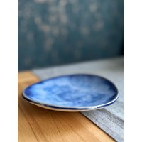 Schlüsselschale Oder Schmuckschale in Blau Aus Keramik/steinzeug von KeramikvonChristian