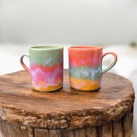 Tassen Bunt Handmade Verlauf Einzelstücke Tassen Bunt Handmade Verlauf Einzelstücke von Keramikwolke