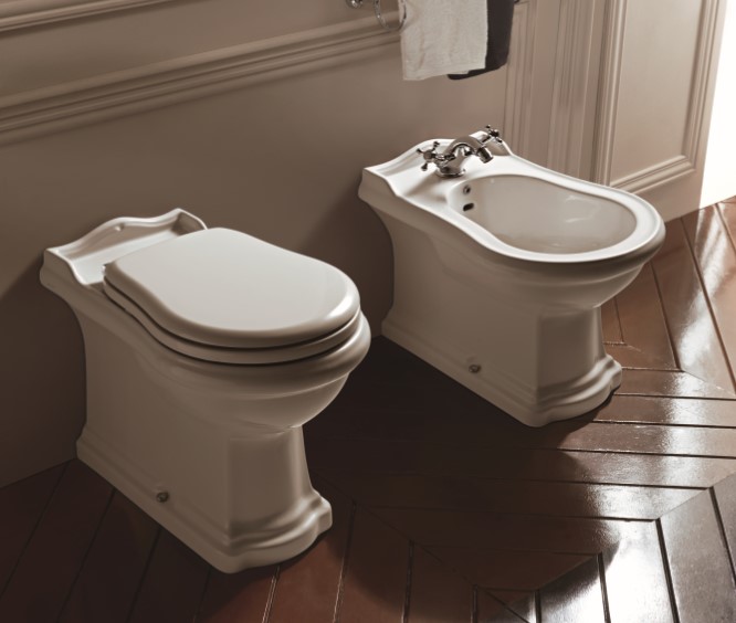 WC wandhängend Retro/Vintage Serie Oxford Weiß von Kerasan WC wandhängend Retro/Vintage Serie Oxford Weiß von Kerasan von Kerasan