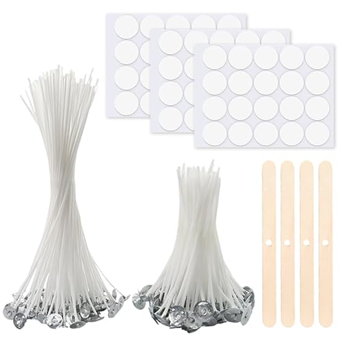 Kerzendocht Set, 50 Stück Kerzendochte für Kerzen, Rauchfrei Kerzendocht, Kerzen Selber Machen Set,für die Kerzenherstellung Candle DIY (10cm/20cm) von Keratobleem