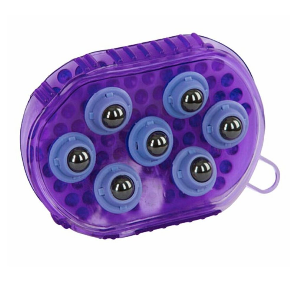 Kerbel Pferdebürste Bürste magnet massage lila von Kerbel