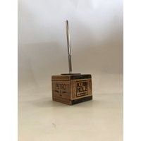 Klobürstenhalter in Palettenoptik Vintage Gebeizt Und Handarbeit Hergestellt von KerbholzGmbHCoKG