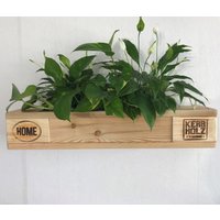 Palettenmöbel, Blumenbalken in Palettenoptik Vintage Gebeizt Und Handarbeit Hergestellt von KerbholzGmbHCoKG