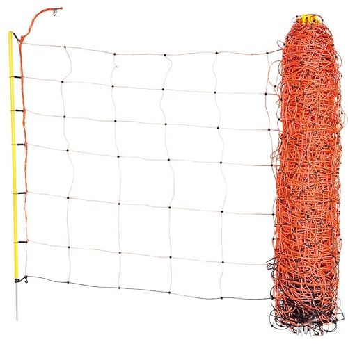 Kerbl Hobbyfarming Schafnetz, 50m, orange, Höhe: 90 cm - Einzelspitze von Kerbl Hobbyfarming