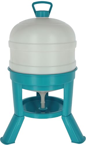 Kerbl Hühnertränke 30L, Automatische Wasserversorgung für Geflügel, Bruchfester Kunststoff, Für Bodenhaltung, Lebensmittelecht, Türkis|Weiß, 72,5 cm Kerbl Hühnertränke 30L, Automatische Wasserversorgung für Geflügel, Bruchfester Kunststoff, Für Bodenhaltung, Lebensmittelecht, Türkis|Weiß, 72,5 cm von Kerbl Hobbyfarming