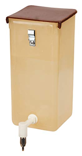 Kerbl Pet Tränkeflasche, Trinkflasche, 1000ml, braun, Kunststoff, Hasen, Kaninchen, einfaches Nachfüllen, Wasserstand sichtbar, pflegeleichtes Material von Kerbl Pet