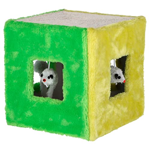 Kerbl Pet Sisalspielzeug Würfel 20x20x20cm, grün/gelb Kerbl Pet Sisalspielzeug Würfel 20x20x20cm, grün/gelb von Kerbl Pet