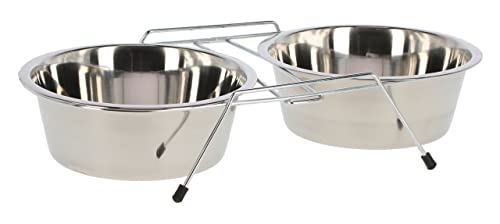 Kerbl Pet Doppelnapfständer incl. 2 x 450 ml Napf von Kerbl Pet