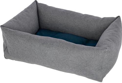 Kerbl Pet Kuschelbett Ely, grau/petrol, 60x70 cm Kerbl Pet Kuschelbett Ely, grau/petrol, 60x70 cm von Kerbl Pet
