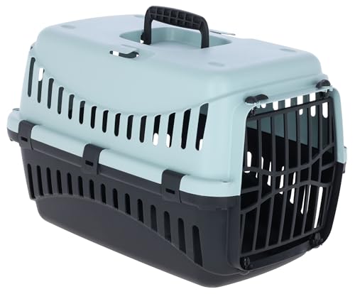 Kerbl Pet Transportbox Expedion, Transportmöglichkeit für Katzen/Hunde/Kleintiere, Kunststoff, Blau|Schwarz, 45x30x30 cm Kerbl Pet Transportbox Expedion, Transportmöglichkeit für Katzen/Hunde/Kleintiere, Kunststoff, Blau|Schwarz, 45x30x30 cm von Kerbl Pet