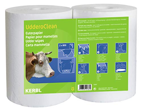 Euterpapier UdderoClean 2x800 Bl., spez. f. Nassrein. von Kerbl