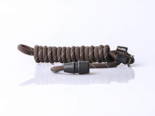 GOLEYGO Hundeleine Rope, Braun, Reflektiert leuchtend , Größe S 1,4-2m, Sicherer Magnetverschluss, Inkl. Adapter-Pin, Hundeleine für kleine Hunde bis 15kg, Maximale Belastung 100kg von Kerbl