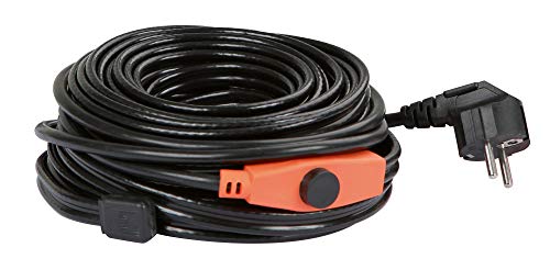 KERBL 223589 selbstregulierende Frostschutz-Heizleitung mit Thermostat (Länge 18 m, frostfreie Wasserleitung bis -45° C, für Tiertränken, nicht für Heizungsrohre, Heizleistung 288 W) von Kerbl
