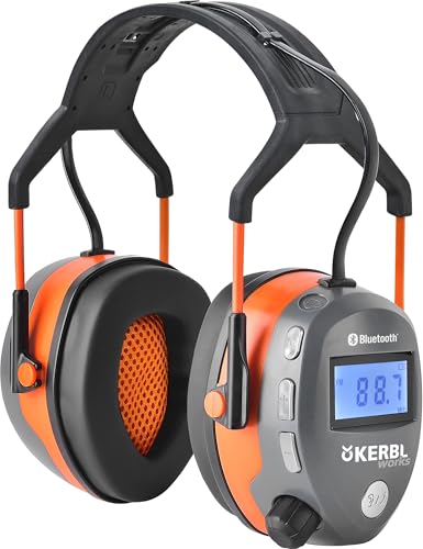 KERBL Multimedia Gehörschützer | Kapselgehörschutz mit Radio-Funktion | über Bluethooth mit dem Handy verbunden | mit integriertem Mikrofon zum Telefonieren | 345131 von Kerbl